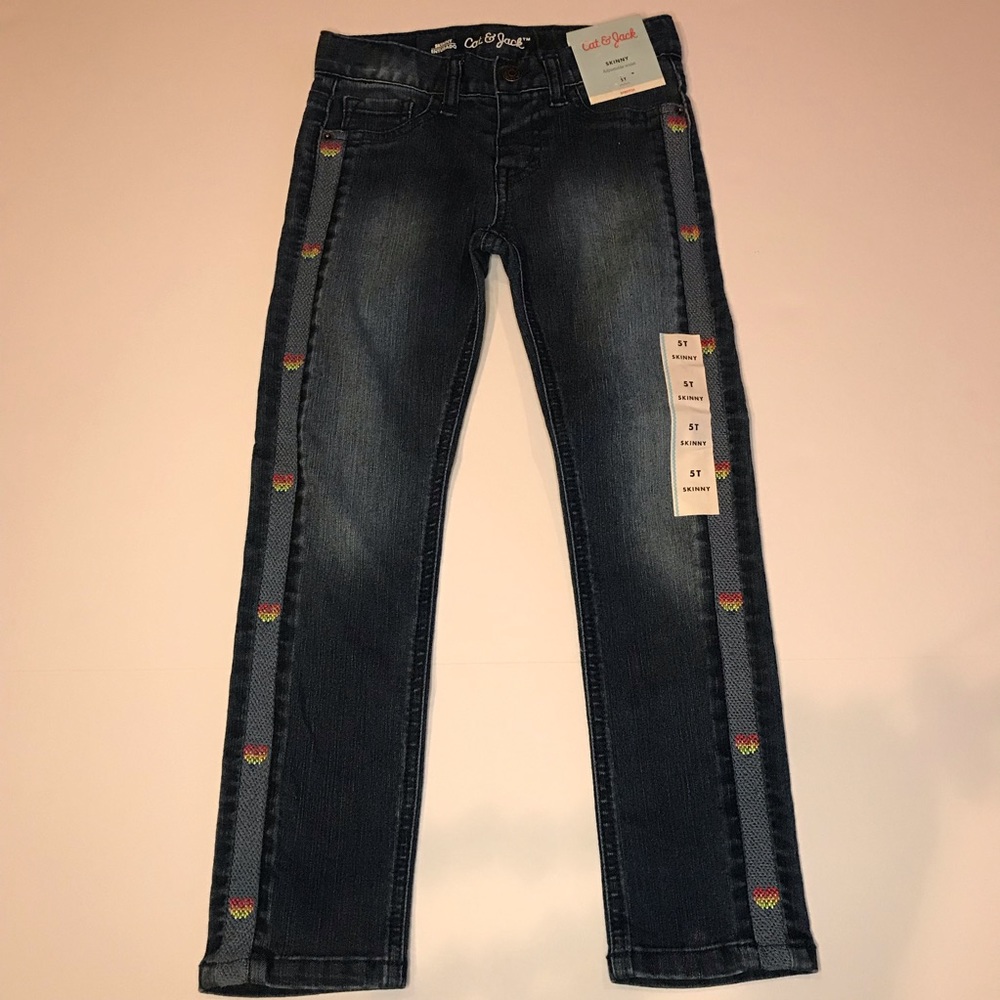 Cat & Jack skinny cute heart detail 👖 jeans💗💗💗